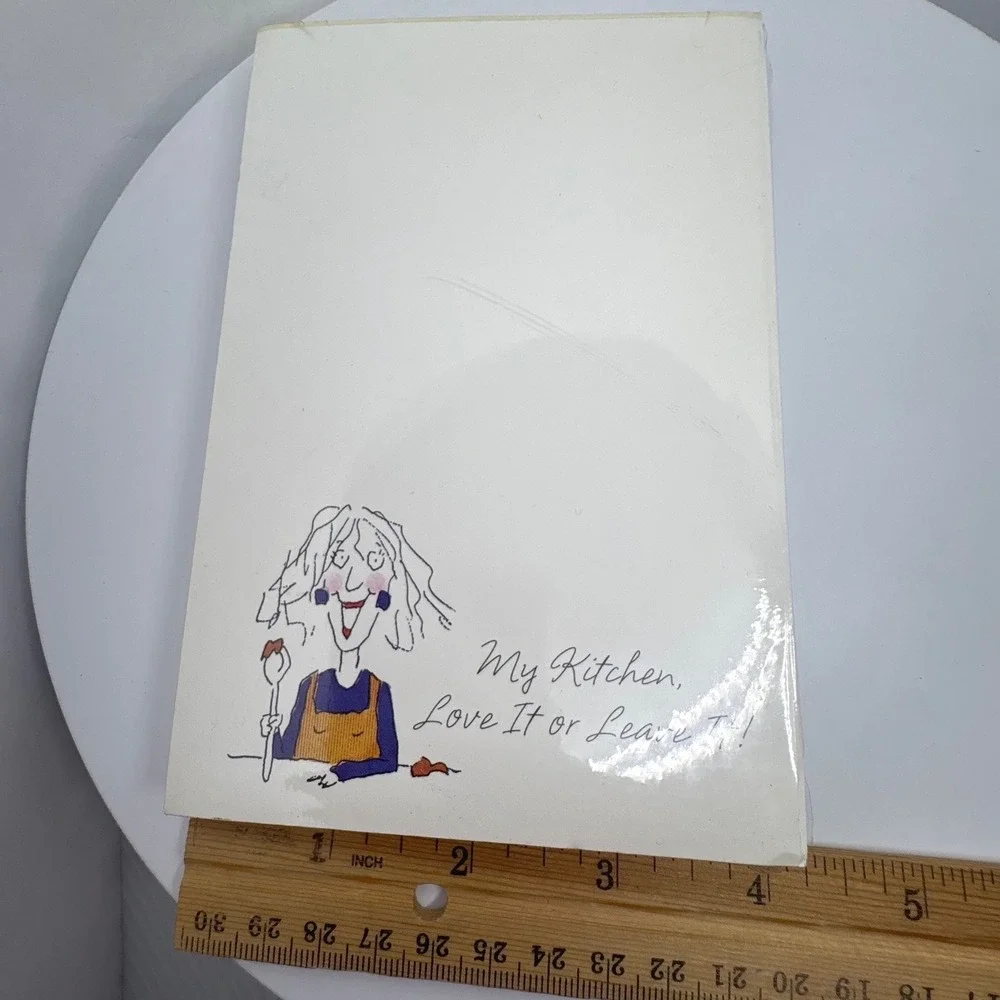 Vtg Hallmark Memo Pad My Kitchen Love It or Leave It 125 Sheets Sealed USA‎